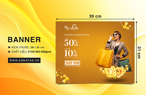 Banner 31 x 39 cm
